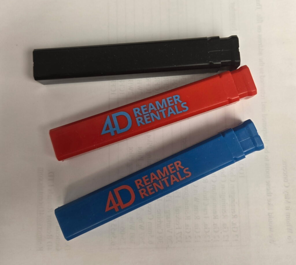 Black-gauges
Red-live pilot reamer
Blue-solid pilot reamer